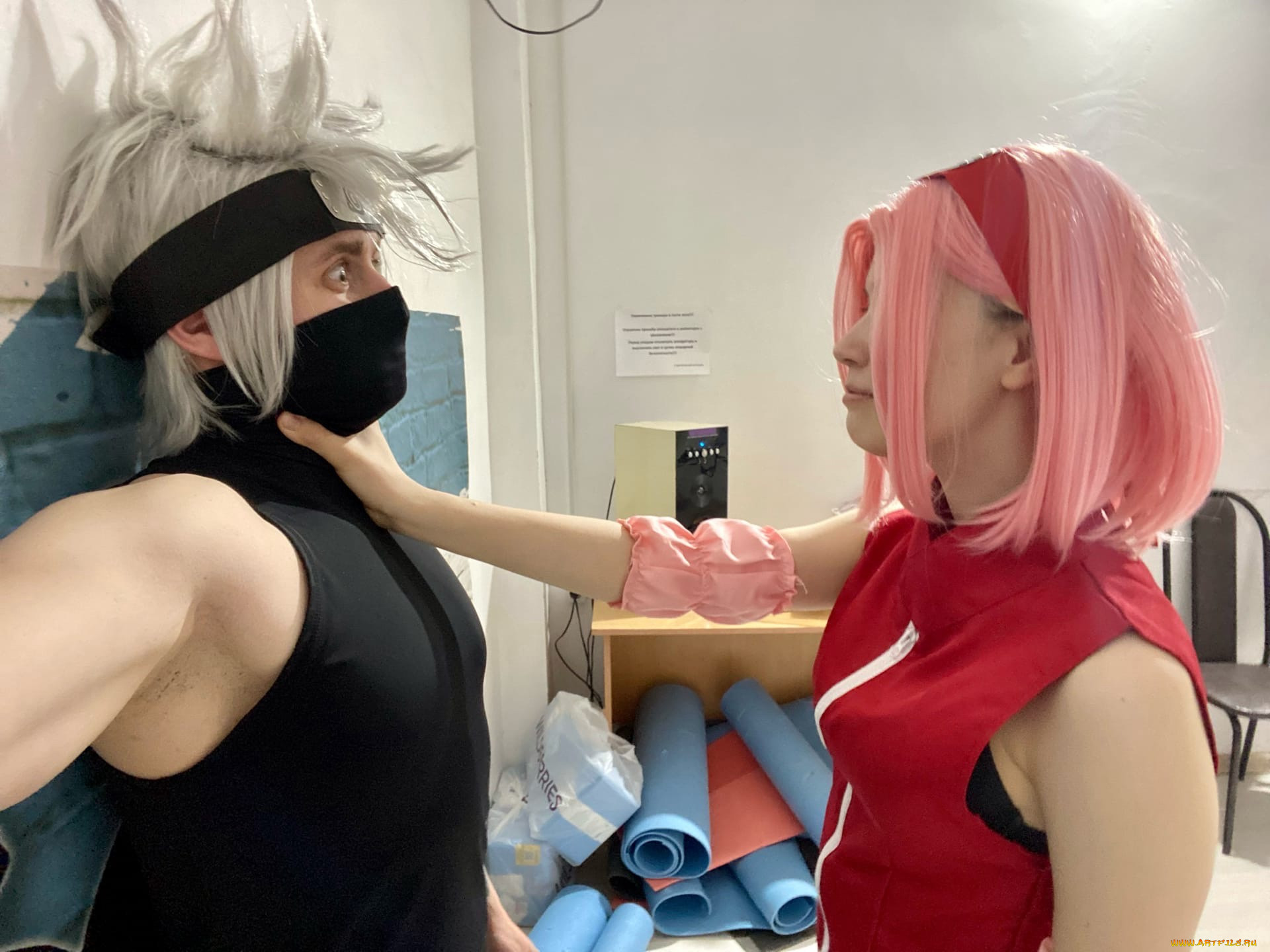 Kakashi and sakura cosplay